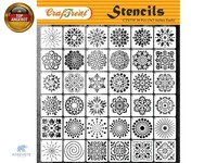Craftreat Wiederverwendbare 36-Teilige Mandala-Schablonen Zum Malen Auf Holz,