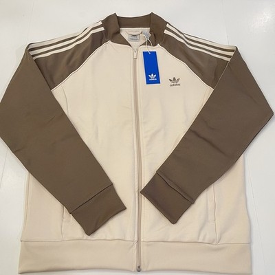 Adidas Originals Women s Adicolor Classics SST Track Jacket White Brown Size XL