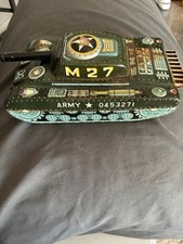 Vintage Marx M27 Army Tank Tin Litho Toy Line Mar Japan