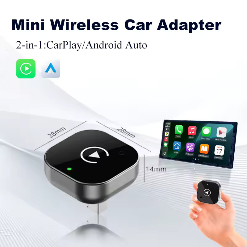 CustomInfo - Wireless CarPlay Android Auto 2in1 WIFI BT Plug&play Auto - Miniatura 8