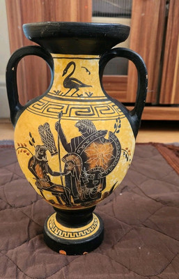 Vintage Griechenland Vase Handarbeit, einige Chips 