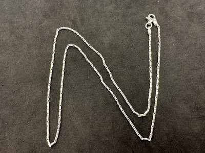 3,78 g Made in Italy Sterling Silber 925 Heshe Kette Karabiner Halskette M 18 Zoll