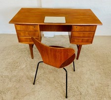VINTAGE RETRO DANISH MID CENTURY TEAK DESK  1960s