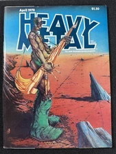 VINTAGE Heavy Metal Magazine April 1978 Fantasy Comic Moebius Corben Druillet