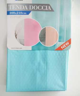 Tenda Doccia in Peva Impermeabile Resistente Alla Muffa con Occhielli