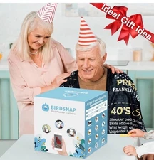 Smart Bird Feeder with Camera + Solar Panel SD Card 4-in-1 Perch, 160°View