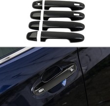 Carbon Fiber Print Exterior Keyless Entry Door Handle Cover Fits Forester WRX