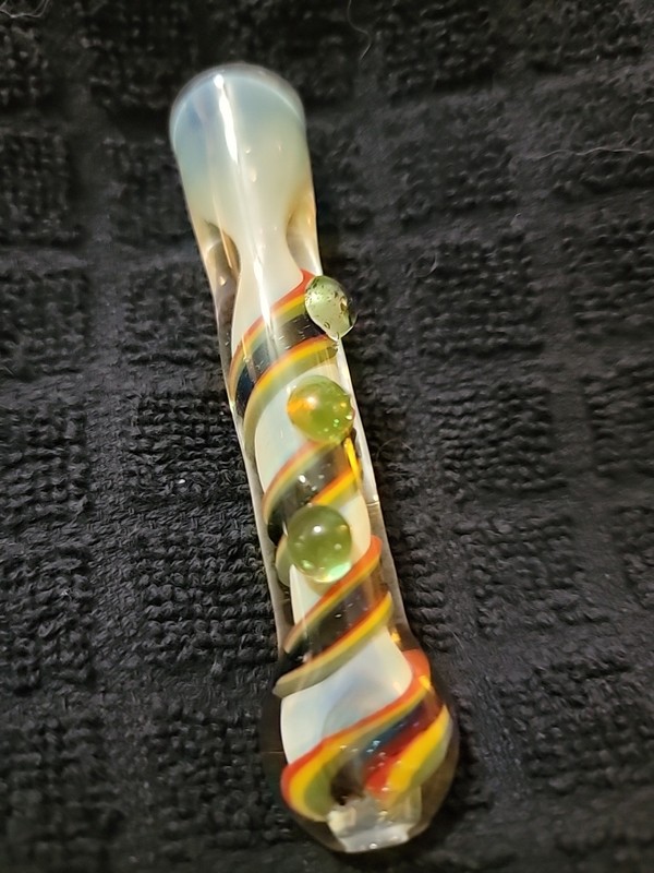 GLASS CHILLUM PIPE TOBACCO SMOKING