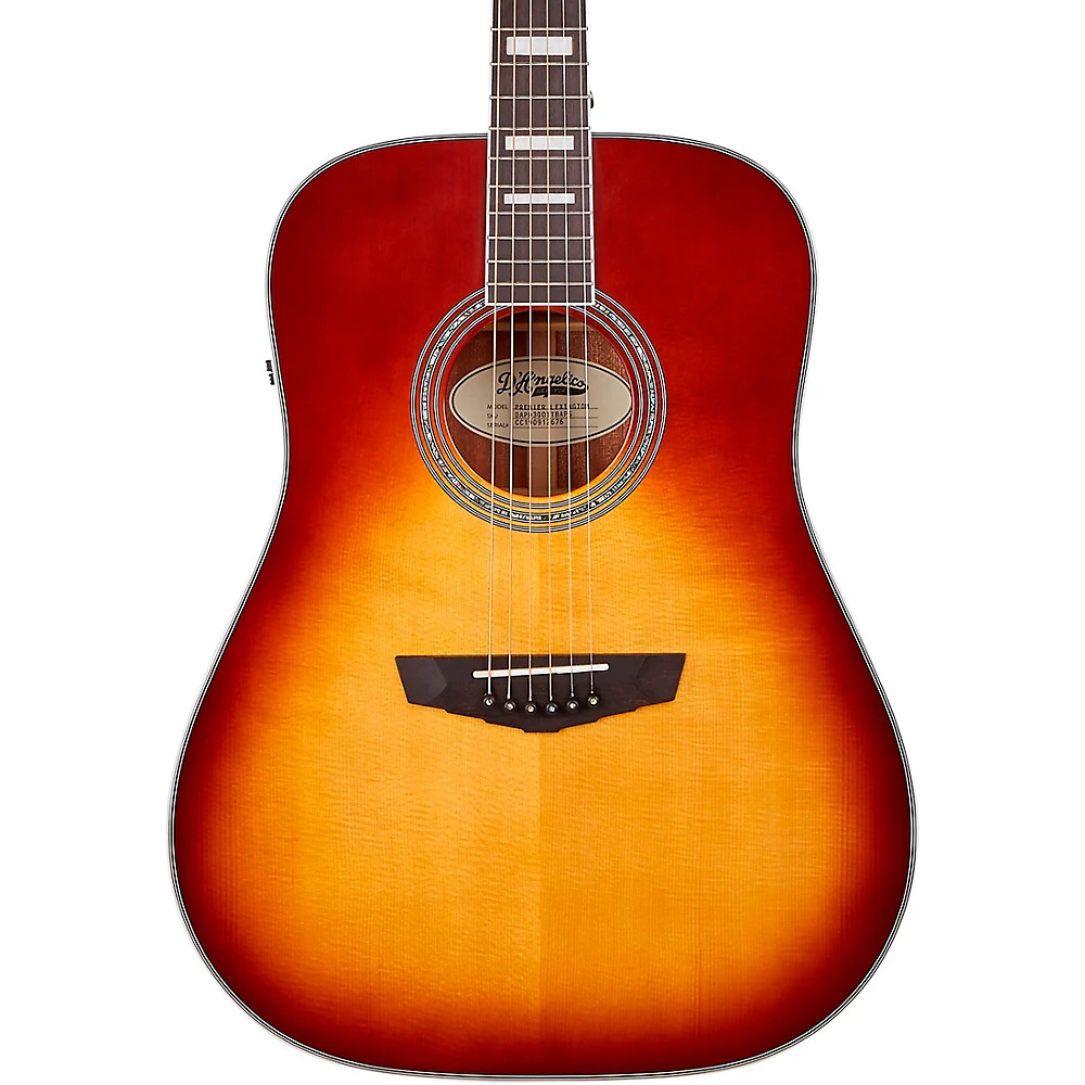 DAngelico Premier Series Lexington Dreadnought AE Guitar Iced Tea Burst 77190₽