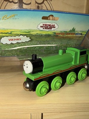 HENRY ! THOMAS FRIENDS TRAIN WOODEN 1994 Learning Curve ! NEW OPEN BOX