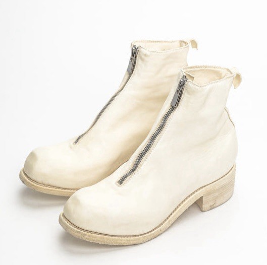 GUIDI Women's PL1 Front Zip Soft Horse Full Grain Leather Ankle