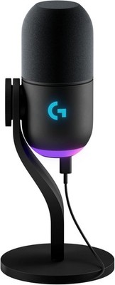 Logitech G Yeti GX RGB Gaming Mikrofon USB Streaming Superniere PC Mac Schwarz