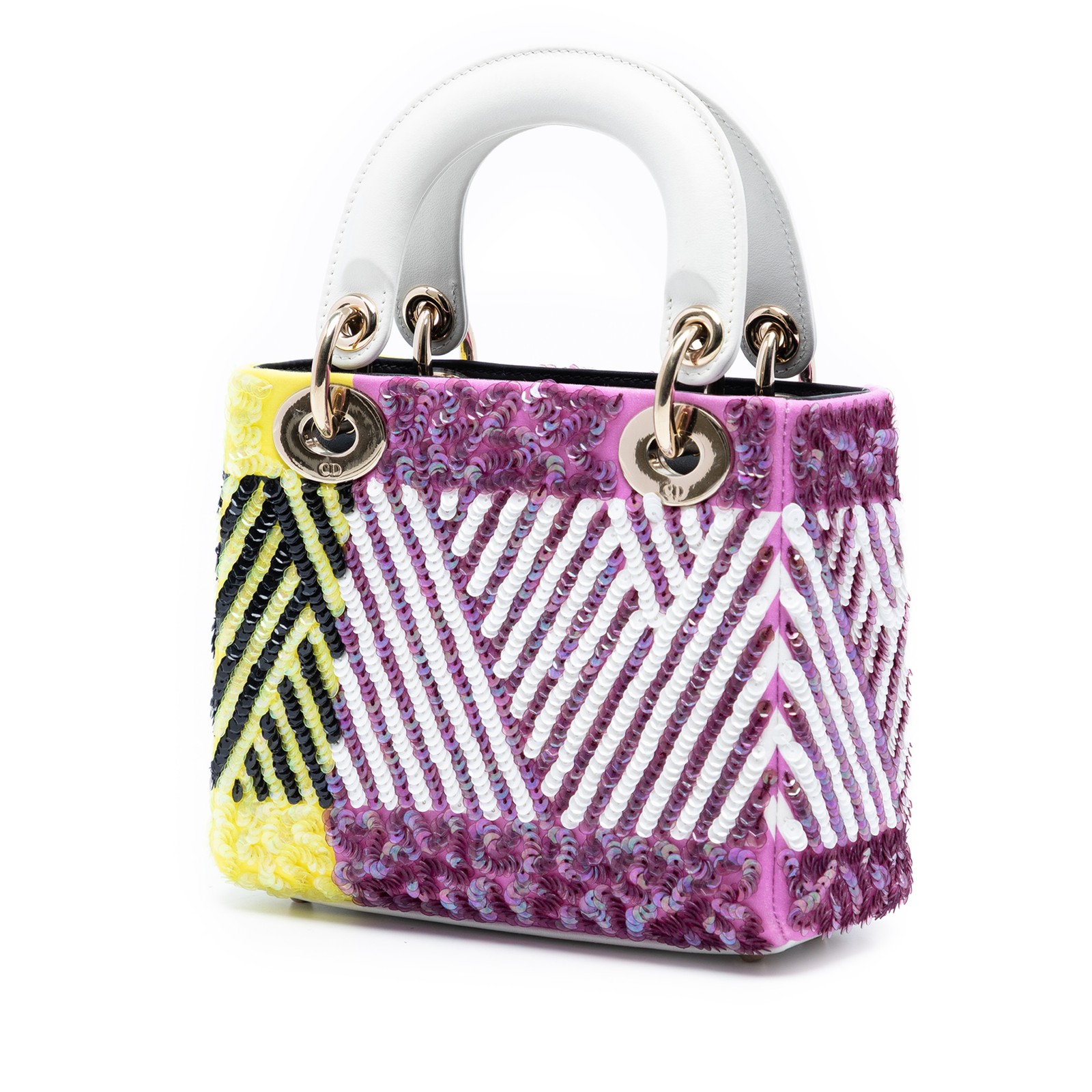 Authenticated Dior Mini Canvas Sequin Flower Pop … - image 2