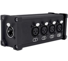 XLR Snake, 4 Channel Multi Network 3-Pin XLR/DMX/AES-EBU to RJ45 Ethercon, Br...