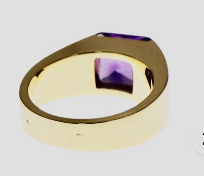 Anillo Cartier Amatista Oro Amarillo 18K 1997 Talla 51 (US 5.75) - De Colección 12.3G Foto 3 de 4