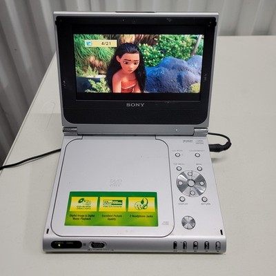 Sony DVP-FX705 Portable CD/DVD Player 7” LCD With Power Cord *Read