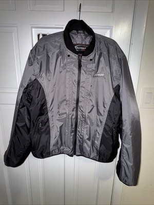 Olympia Moto Sports Motorcycle Jacket Men Gray And Black Size NWT 2XL