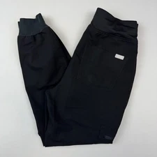 Figs Scrub Pants Womens XS/P Zamora High Waisted Jogger Black Pull On W22SW2012P
