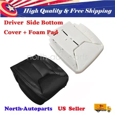 Driver Side Bottom Leather Seat Cover Foam Padding For 13-17 Jeep Wrangler
