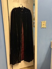 Vintage Black Velvet Cape