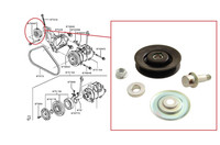 FüR Toyota Land Cruiser Amazon HDJ100 4.2TD Klimakompressor Spannrolle 98-07