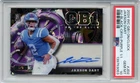 2024 Wild Card QB1 Jaxson Dart PURPLE CRYSTAL Rookie Auto #'D 1/1 PSA 10 GIANTS