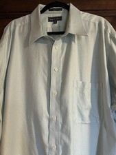 Paul Fredrick Imperial 100 s Two-Ply Cotton Dobby Micro-Check Dress Shirt 19 35