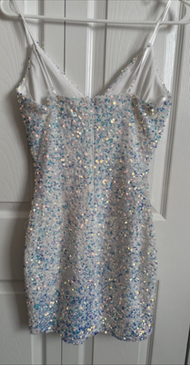 B. Smart Sequin Mini Dress White Iridescent Body Con Fitted Size Medium NEW! | eBay B. Smart Sequin Mini Dress White Iridescent Body Con Fitted Size Medium NEW! | eBay