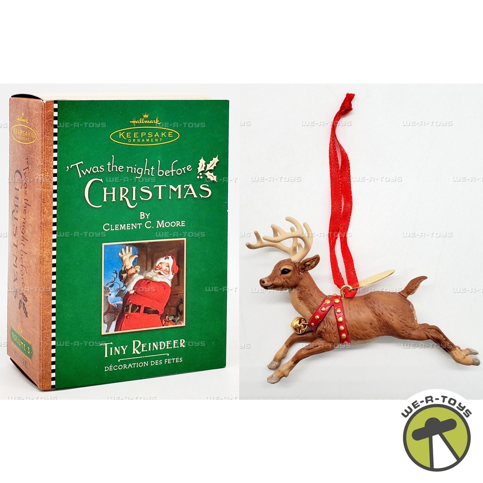 Hallmark Keepsake Ornament Twas the Night Before Christmas Tiny Reindeer