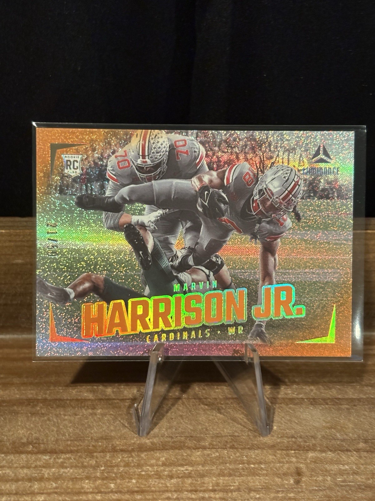 2024 Panini Luminance Rookies Marvin Harrison Jr. #180 Orange /50 RC Cardinals