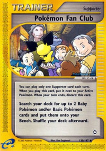 1x Pokemon Fan Club - 130/147 - Uncommon Heavily Played Pokemon G2 - Aquapolis