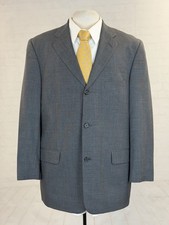 Brooks Brothers Men's Dark Gray Striped Wool Blazer 42R 695 Three Button