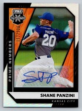 Shane Panzini 2021 Panini Elite Extra Edition Auto 152/220 Kansas City Royals