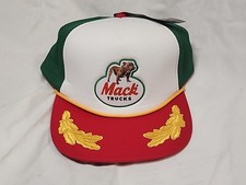 Mack Truck Bulldog Vintage Retro Captain Mens Snapback Rope Trim Trucker Hat NEW
