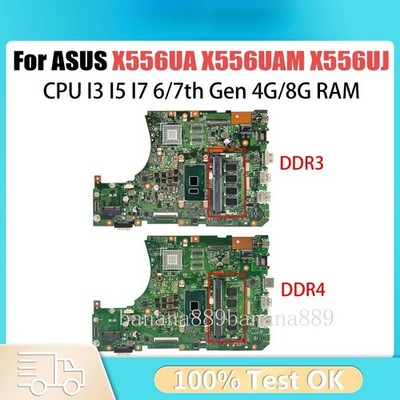 X556UV For ASUS FL5900U VM591U A556U X556UA X556UB I3 I5 I7 CPU V2G 4GB 8GB RAM