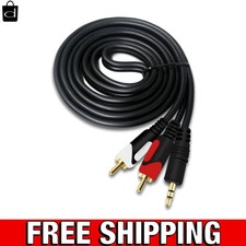 3.5mm to RCA Cable 6.6FT RCA Male to Aux Audio Adapter HiFi Sound Headphone J...
