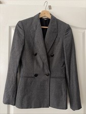 Stella McCartney Houndstooth Gray / Black Blazer 38 Made In Italy 100 Wool