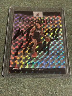 2025-26 Topps Finest Kel el Ware Baseline Auto Black /25 COLOR MATCH SSP
