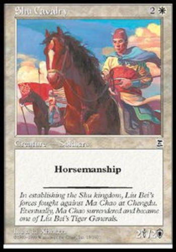 [1x] Shu Cavalry Near Mint, English Portal Three Kingdoms MTG Magic
