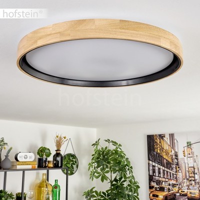 HOFSTEIN Udine Deckenlampe Holz/Metall/Kunststoff Natur/farbenWeiß Deckenleuchte