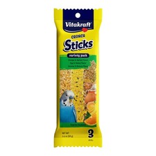 Vitakraft Crunch Sticks 7.2 Ounce Pack of 1 , Orange, Apricot, Egg, Banana