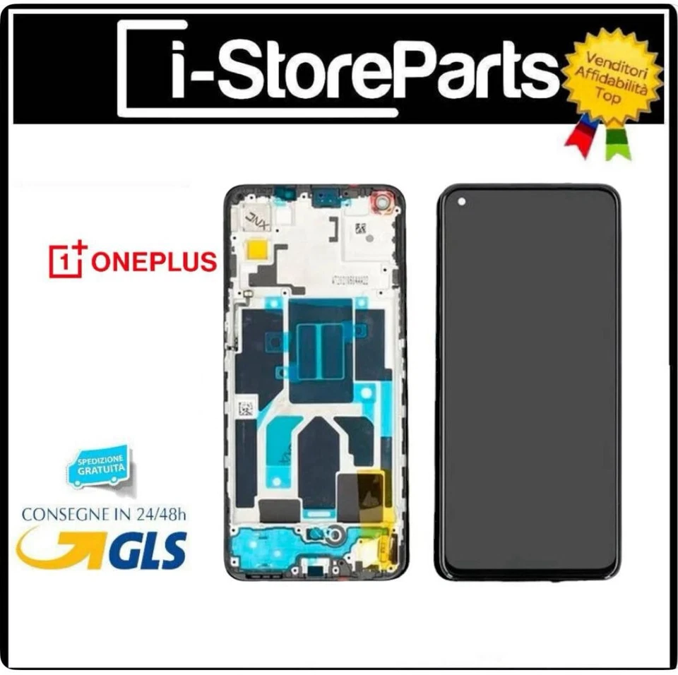 DISPLAY LCD TFT FRAME PER ONEPLUS NORD CE 5G CORE EB2101 EB2103 TOUCH SCHERMO