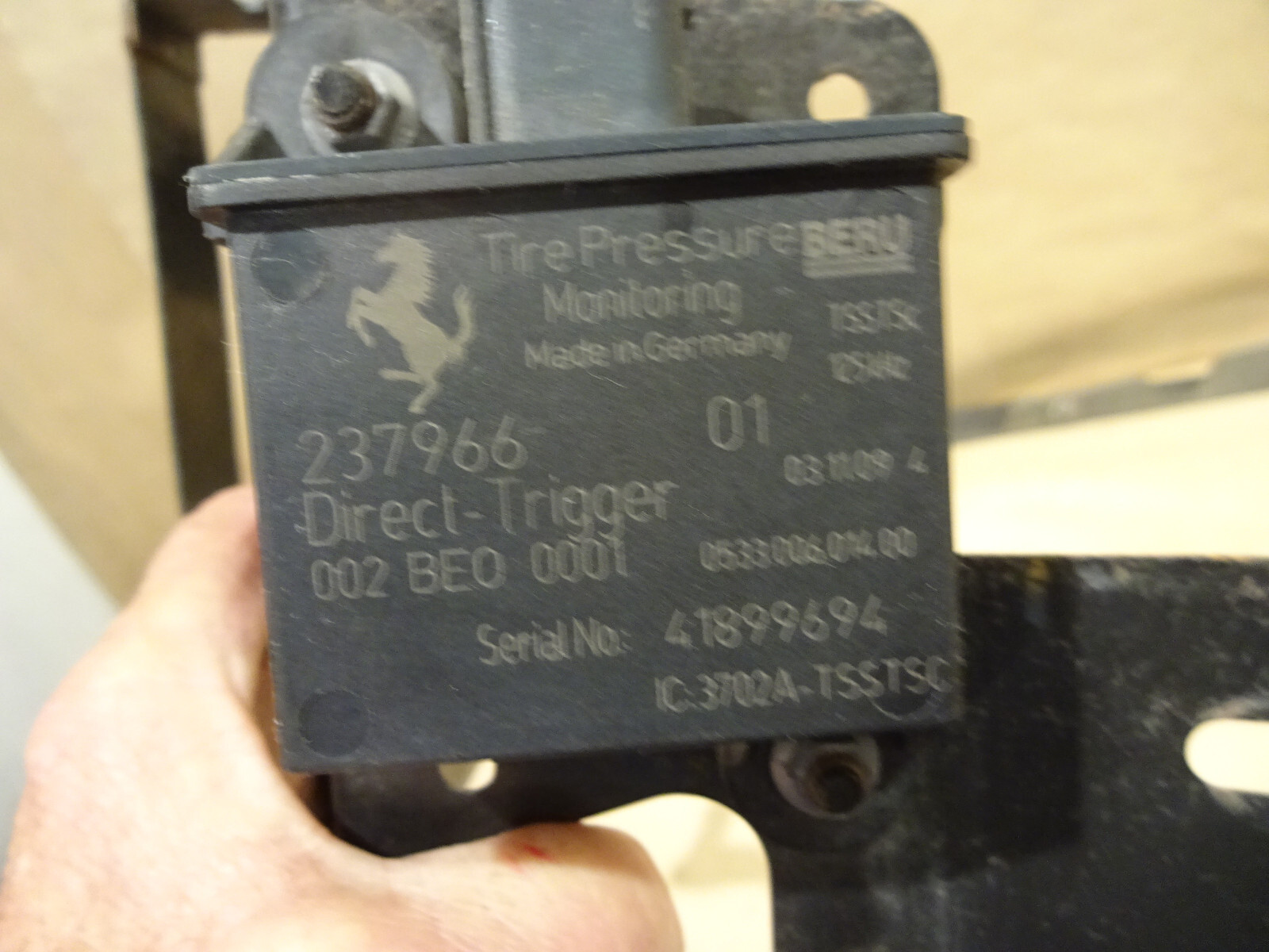 Ferrari California - LH Engine ECU Bracket With TPMS Direct Trigger P/N 228677