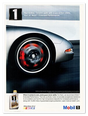 Exxon Mobil 1 Extended Performance Motor Oil 2009 Full-Page Print Magazine Ad
