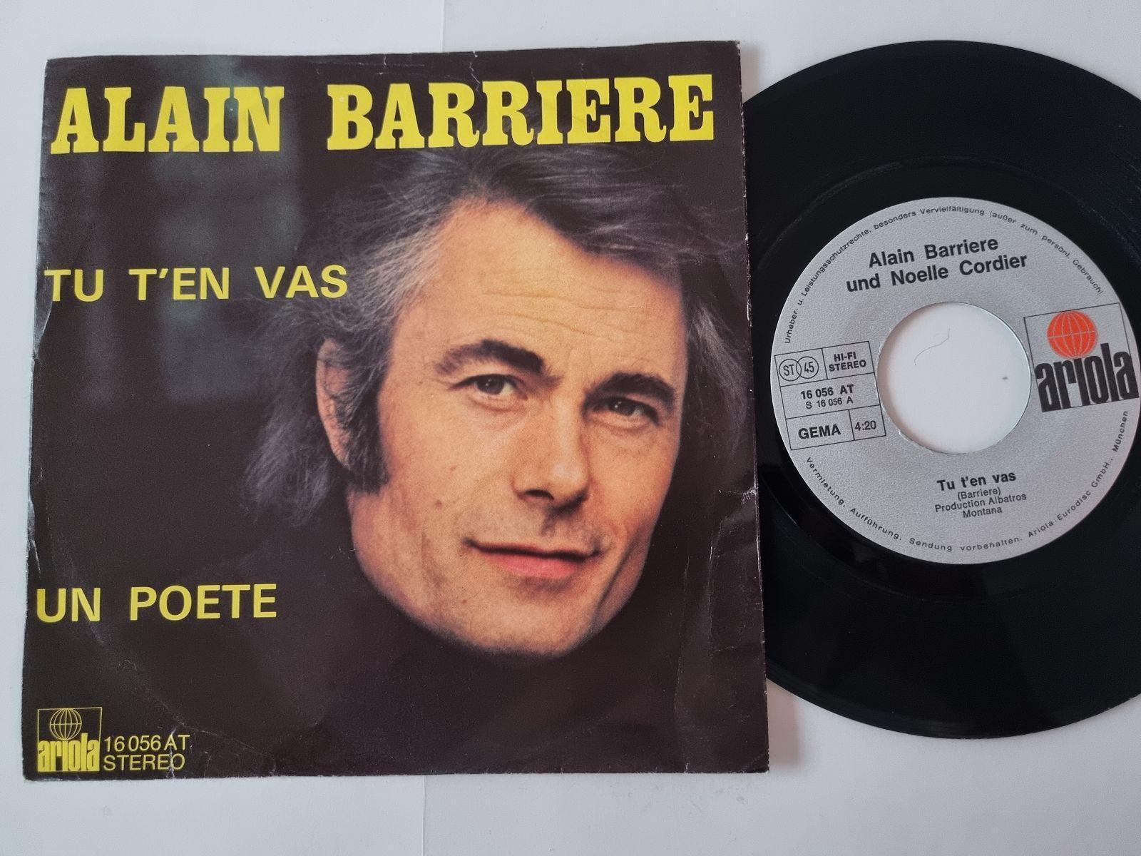 7"" Single Alain Barriere/ Noelle Cordier - Tu t'en vas Vinyl Germany