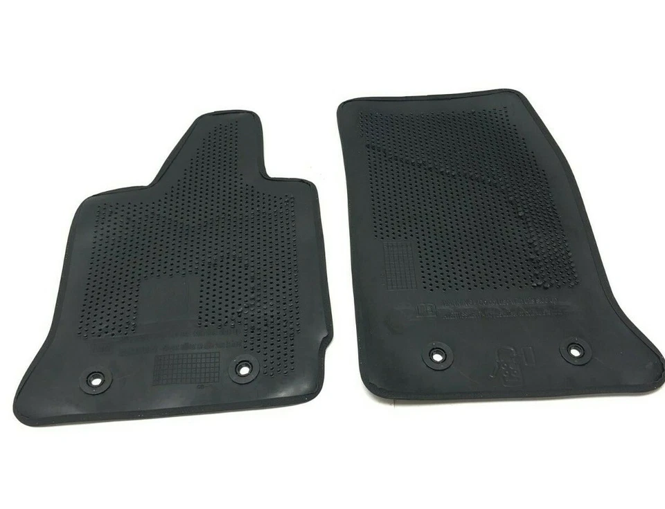 Juego de alfombrillas Corvette Stingray C7 2014-2018 negras con costuras grises Foto 3 de 4