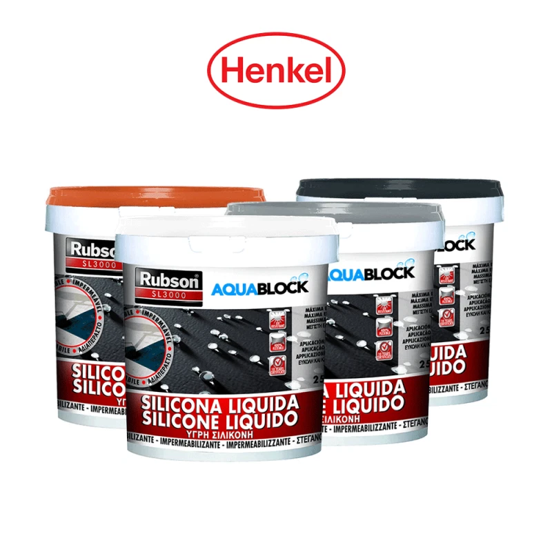 IMPERMEABILIZZANTE SILICONE LIQUIDO RUBSON SL 3000 KG 1 COLORE GRIGIO - Immagine 2 di 4