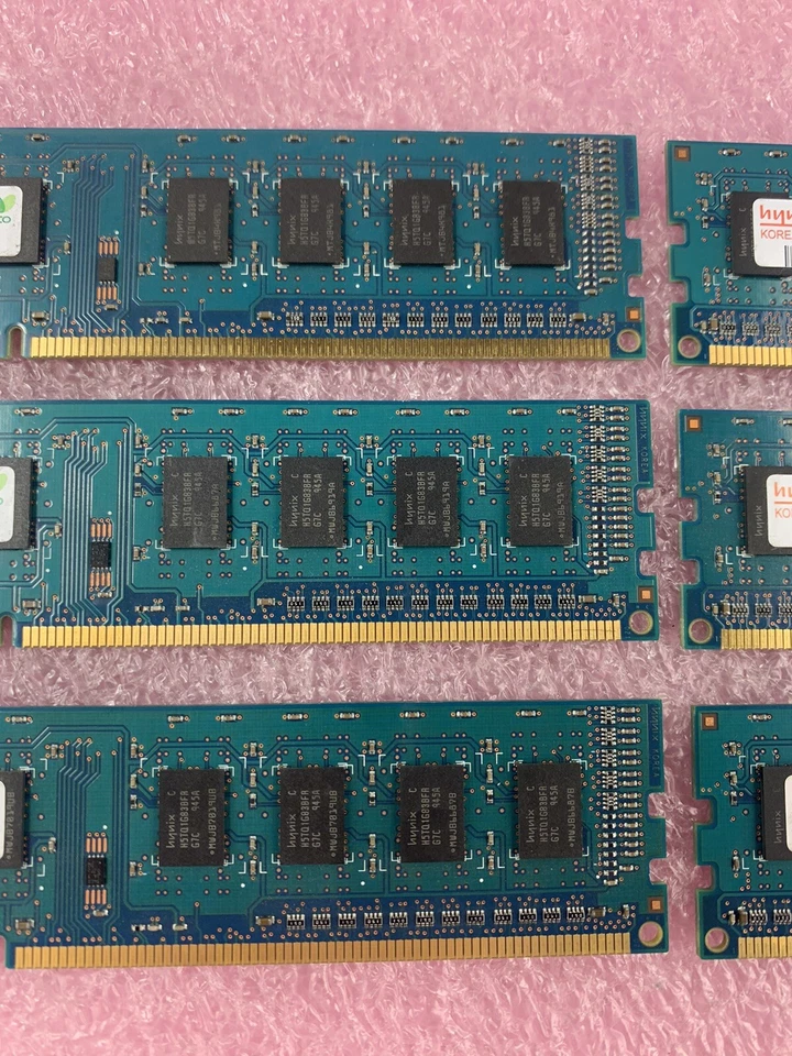 Lot( 6 ) 1GB Hynix HMT112U6BFR8C-G7 1Rx8 PC3-8500U DDR3 non-ECC Desktop RAM - Image 4 of 4