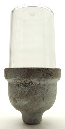 Crouse-Hinds VDA275M5 Industrial Steel Gasketed Light Fixture w/V470 Poly Globe - Picture 3 of 6