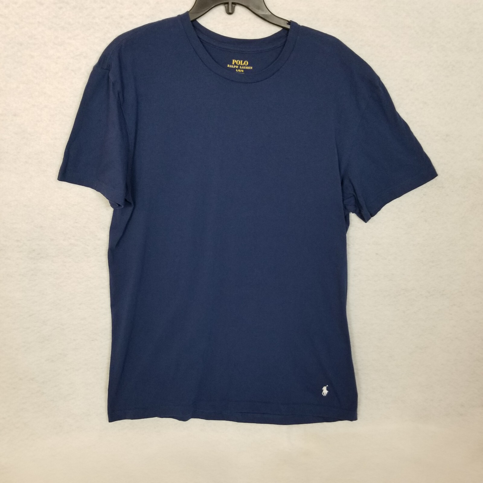 RALPH LAUREN POLO T shirt uomo vestibilità classica ricamata pony manica corta blu L